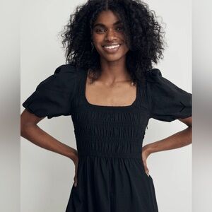 Madewell Lucie Puff-Sleeve Midi Dress